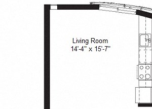 B10 floor plan B10 floor plan at Windsor at Dogpatch, California, 94107