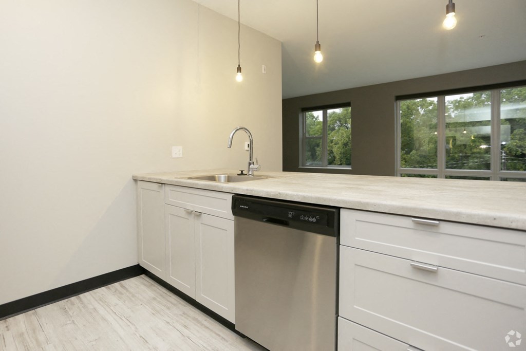 the kitchen is clean and ready for us to use