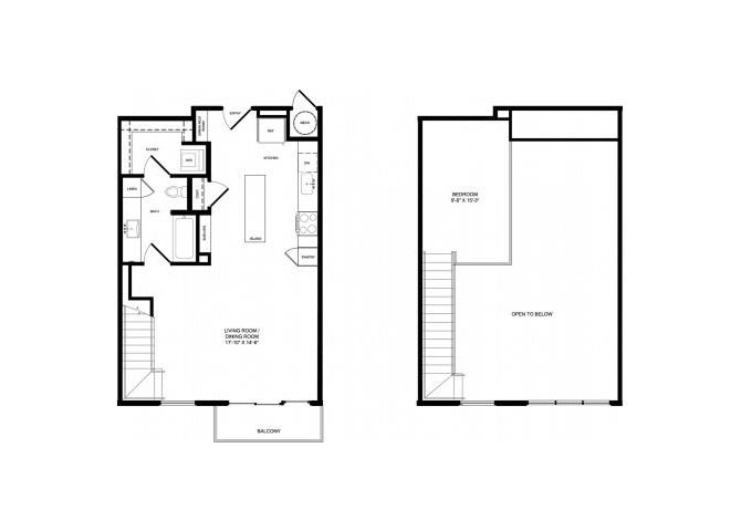 A2-ALT Mezzanine floor plan.