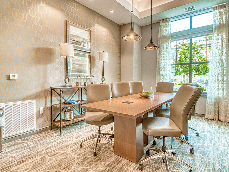 apartment meeting area