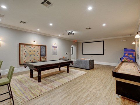 clubroom with pool table