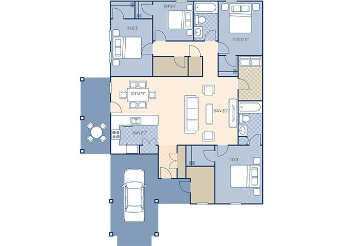 Pine Crest 1950 Floor Plan 15