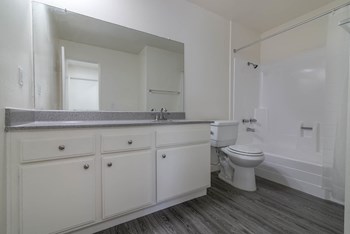 bathroom with tub shower and vanity - Photo Gallery 3