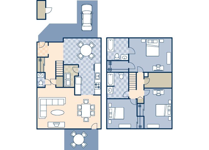 Admiralty Village 1600 Floor Plan 3