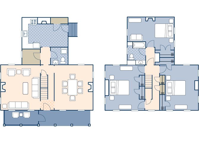 On Base Quarters K 1940 Floor Plan 12