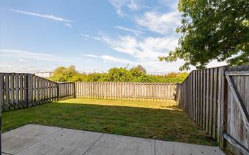 Fenced-in back yard*