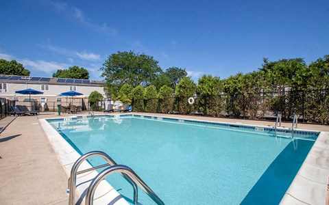 the swimming pool at our apartments