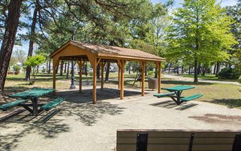 Picnic area with covered pavilion