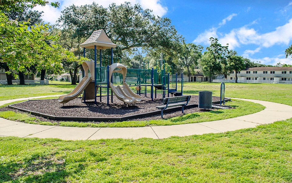 our playground is conveniently located in the middle of our community