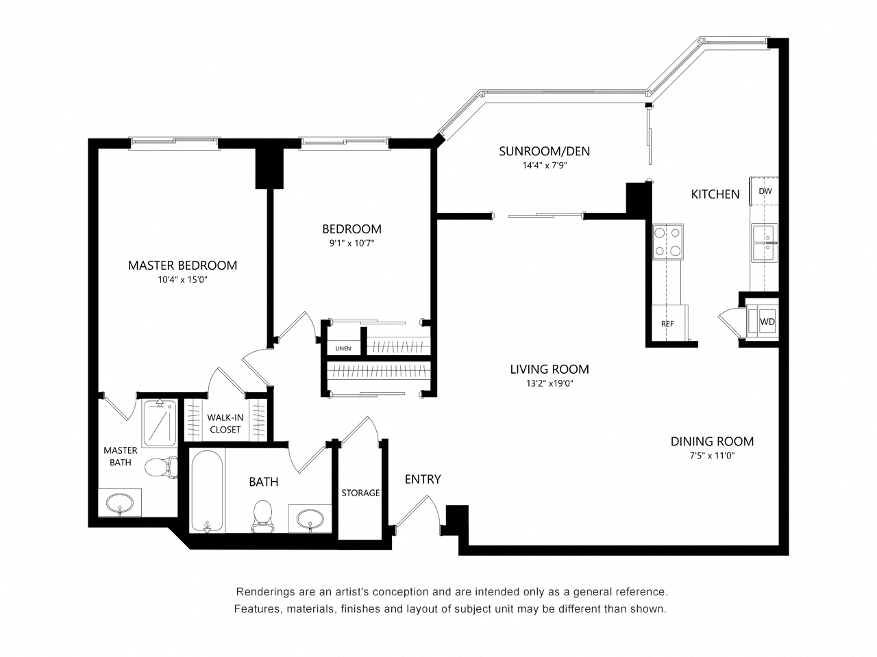 2 Bed 2 Bath