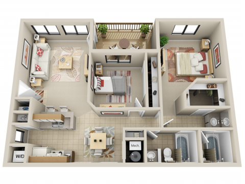 7100 Louisiana Blvd NE 1-2 Beds Apartment for Rent - Photo Gallery 19