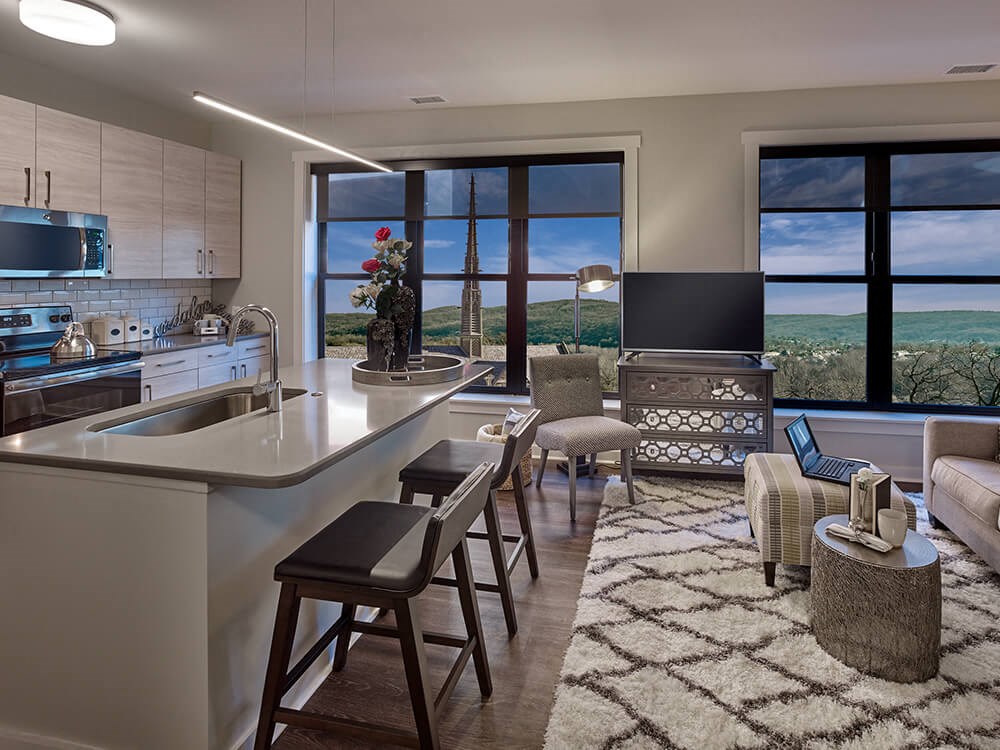 Kitchen at 520 Lofts, Allentown, PA