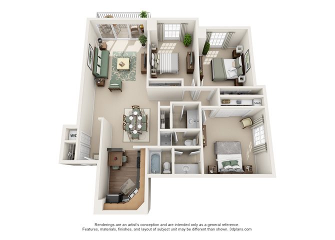 Versailles - Oakbrook Floor Plan 6