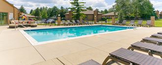 Resort-Inspired Swimming Pool with Sundeck, at Springburne at Polaris Apartments in Columbus, Ohio 43235