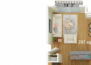Renovated end unit Floor Plan Renovated end unit Floor Plan at Big Trout Lodge, Liberty Lake