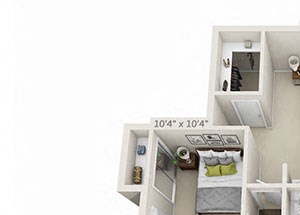 Renovated 3 Bed 2 Bath Floor Plan Renovated 3 Bed 2 Bath Floor Plan at Heatherbrae Commons, Milwaukie, OR