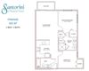 Two bedroom apartment with large closets for rent