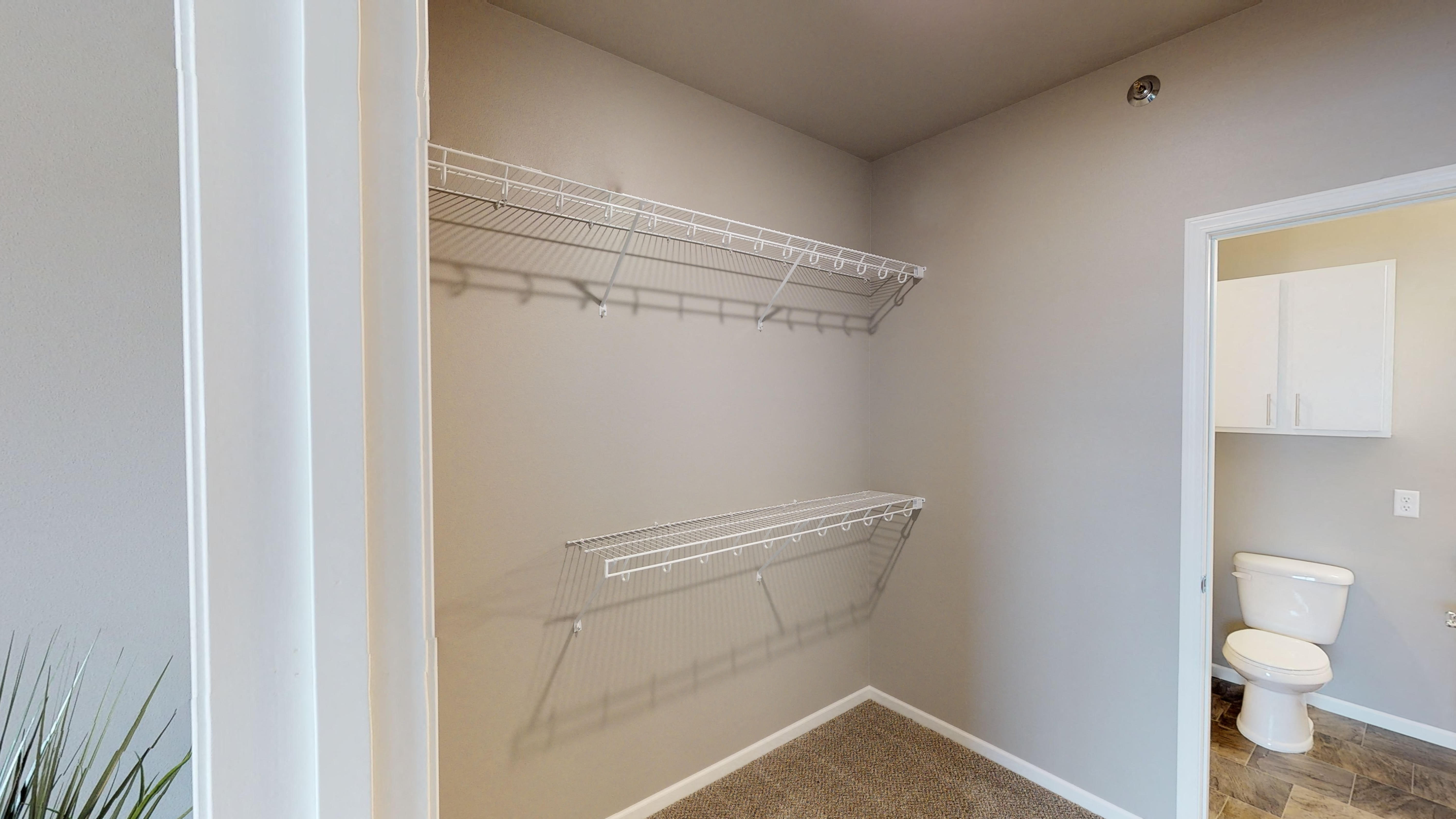 closet at fargo apartment