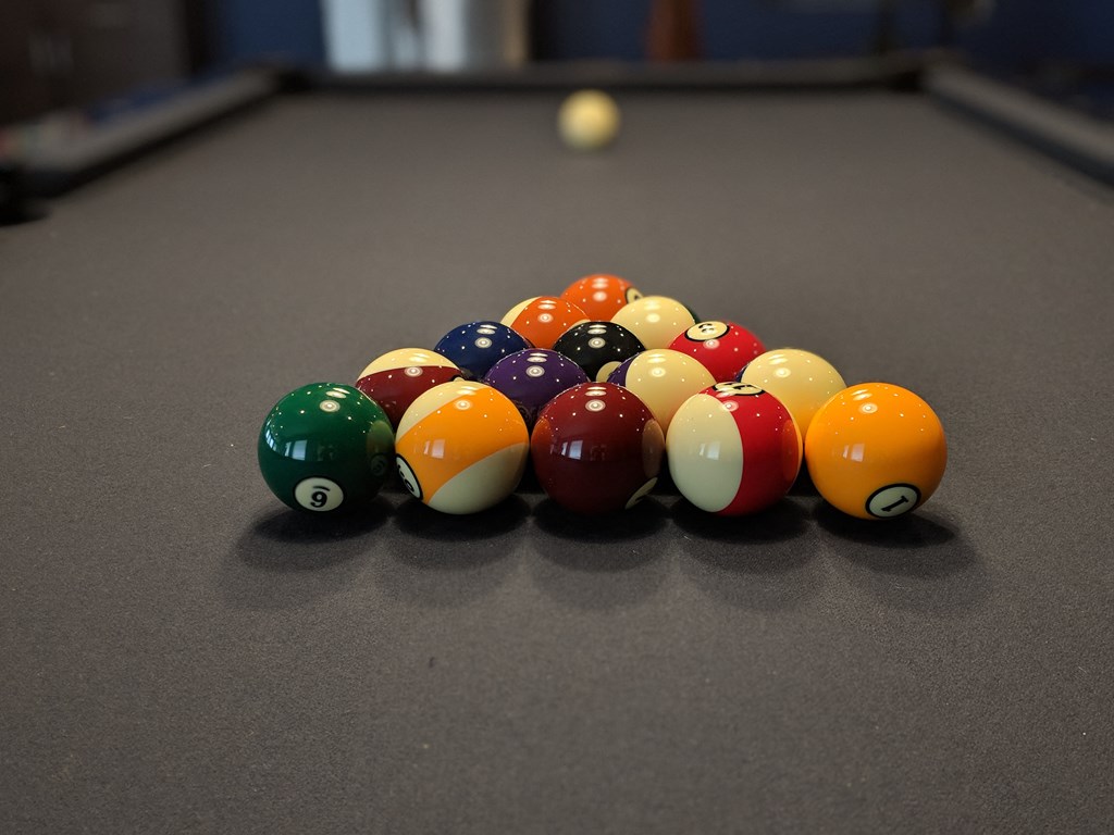 pool table in fargo apartment