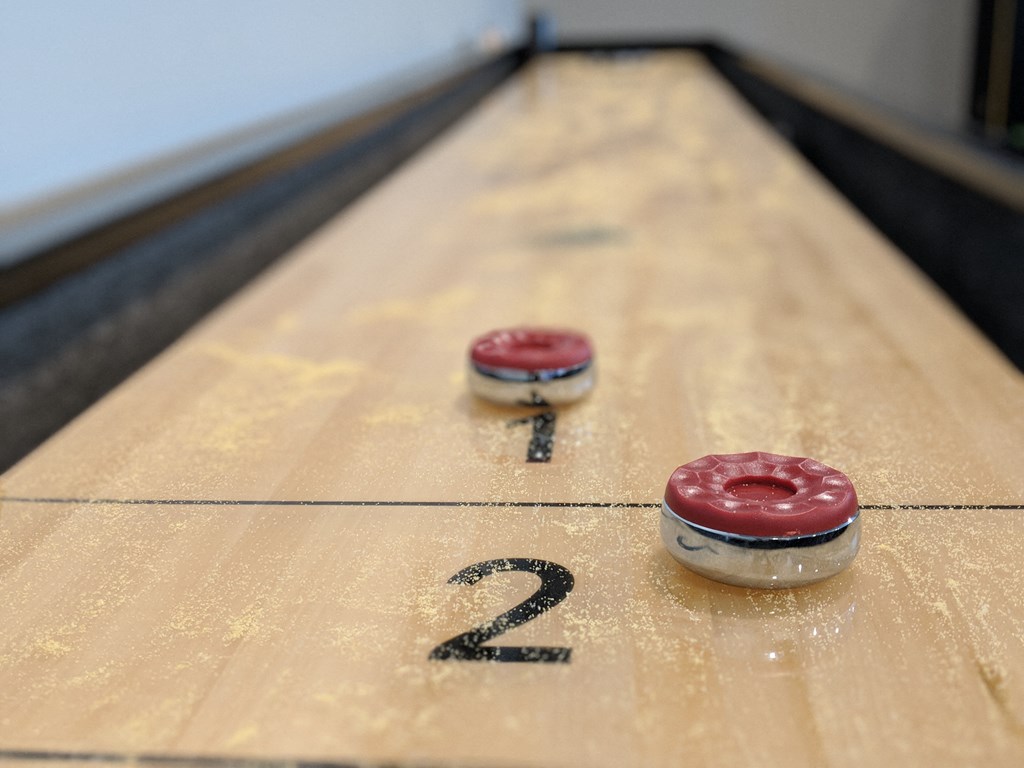 shuffle board in fargo apartment