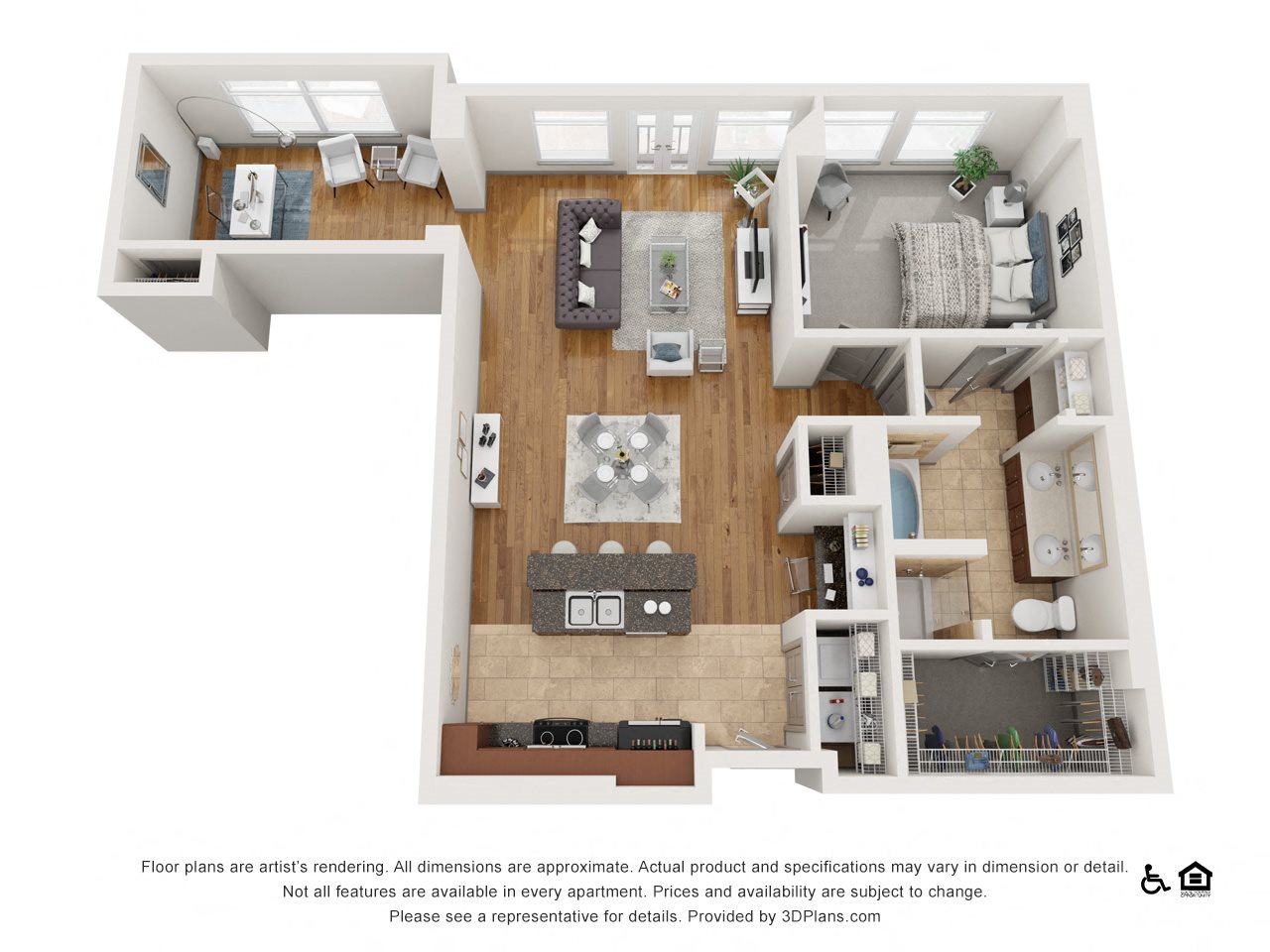 1, 2 & 3 Bedroom Apartments in Charlotte, NC | The Residence at South Park