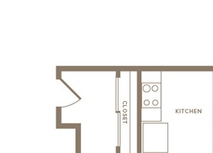 Two Bedroom | One Bathroom