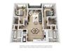 B13 Floor Plan B13 Floor Plan at Grey House Apartments in Houston, Texas