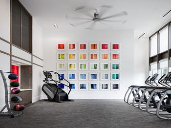 Fitness Center at Grey House Apartments in Houston, Texas