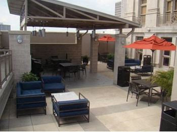 Rooftop Dining and Lounge Areas with Barbecue Grilling Stations
