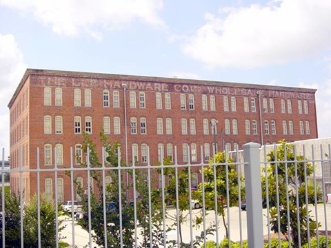 The Lead National Co-op Wholesale Hardware building.