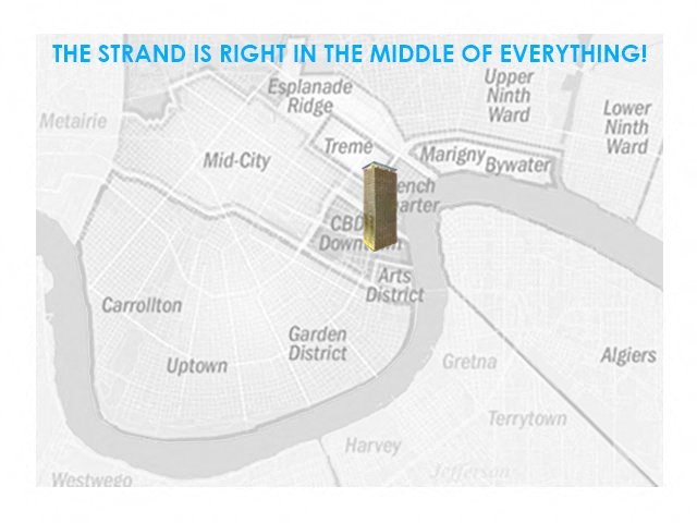 the strand is right in the middle of everything