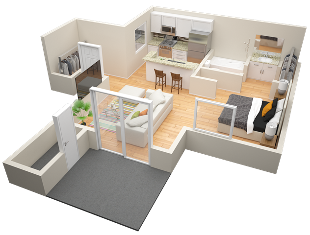 Studio Floor Plan 1