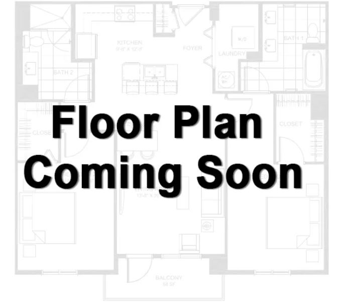 2 Bed / 1 Bath: Type A