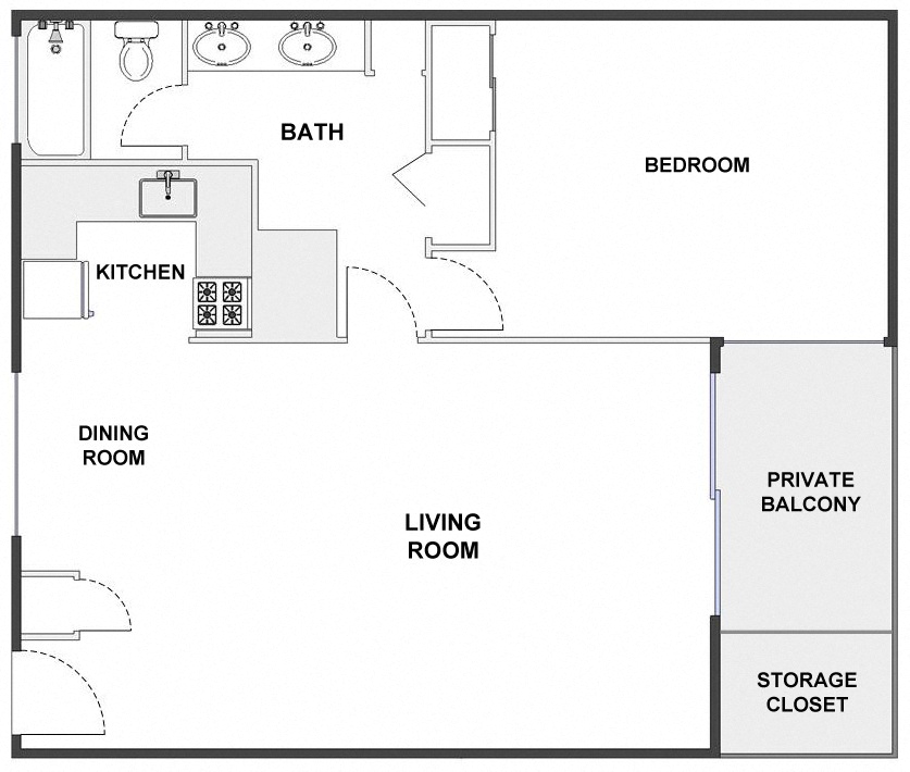 431 Dinah Court Studio-1 Bed Apartment for Rent - Photo Gallery 7