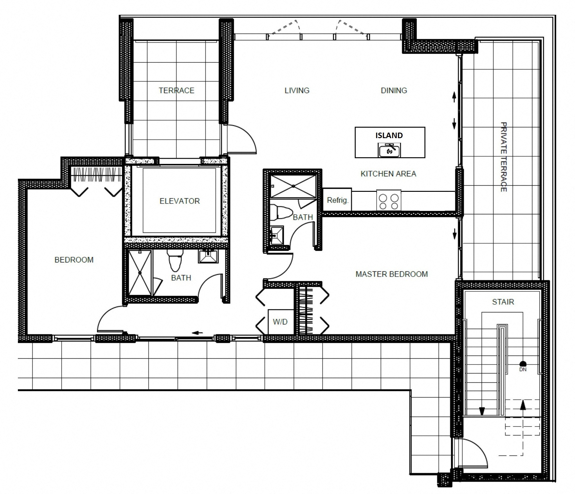2 Bed / 2 Bath: Type B