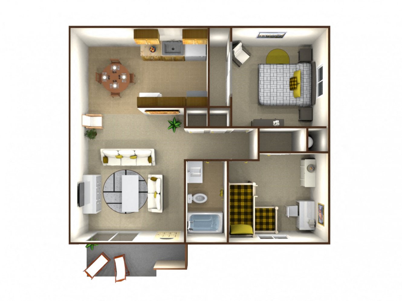 Two Bedroom Floorplan