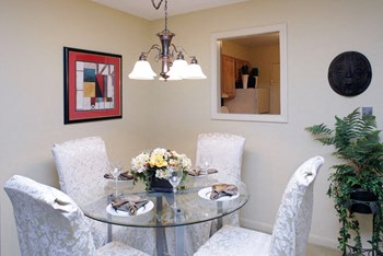 SoMa Apartments Model Dining Room Mattapan Apartment Dining Room at SoMa Mattapan - Photo Gallery 2