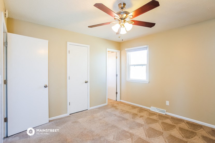 the living room is clean and ready for us to move in