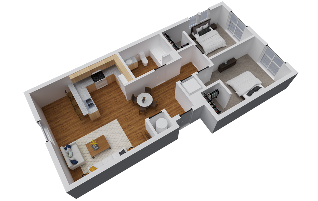 Florence Square | Aurora Apartments |2x1 Coral