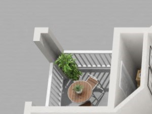 3d 2 bedroom floor plan | Plantation at the Woodlands Apartments in The Woodlands, TX