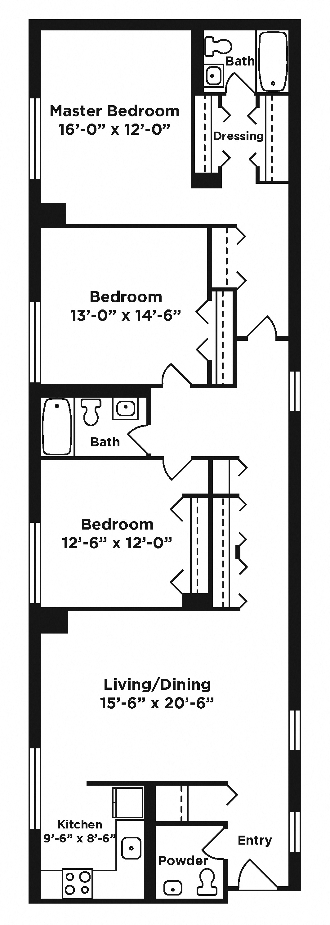 3 bedroom apartment at Webster Hall in Pittsburgh, PA