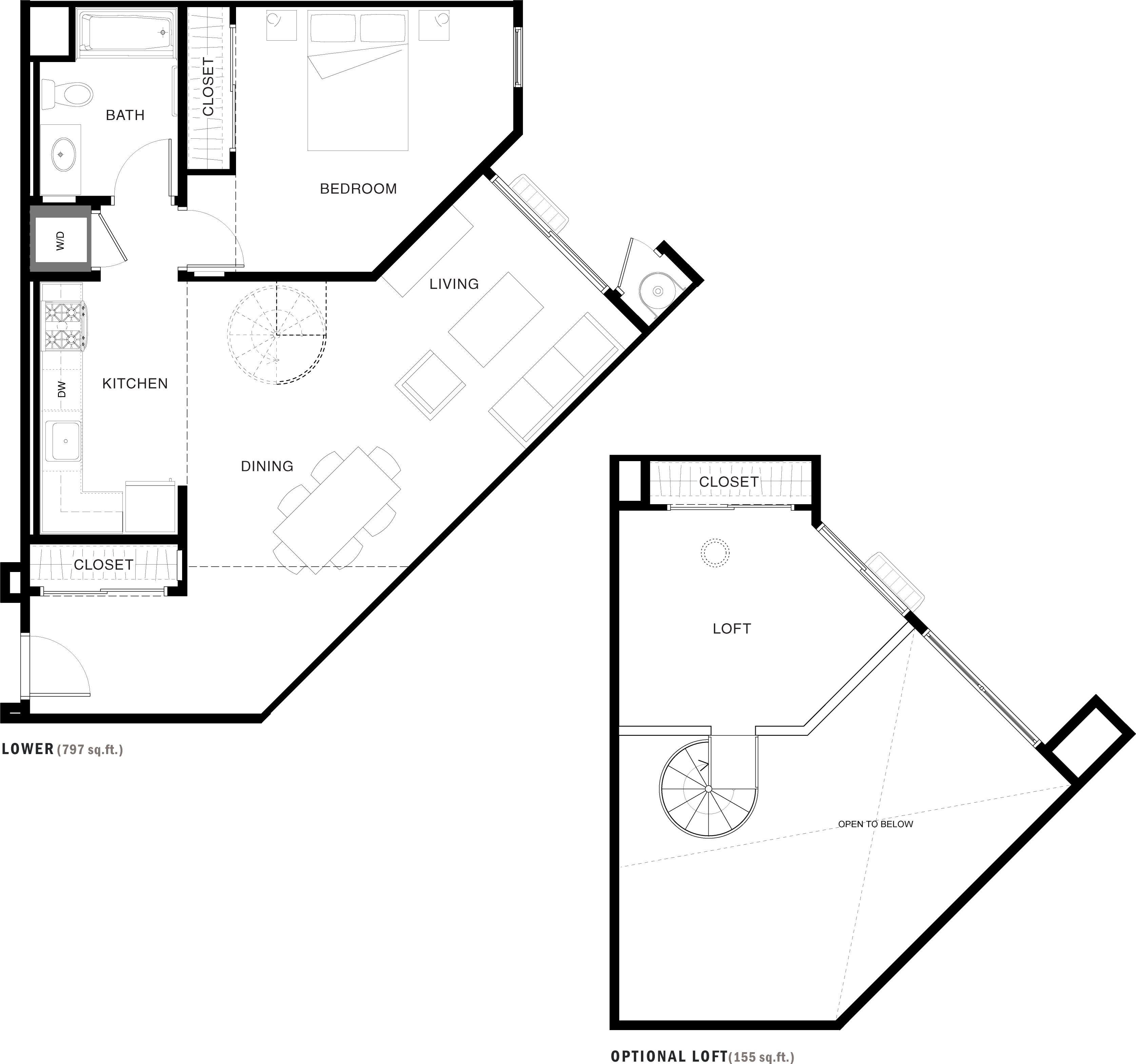 Floor Plans of Aspect in Fullerton, CA