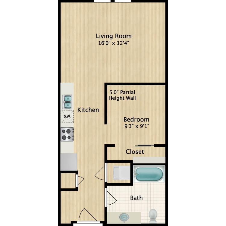 Studio Floor Plan 5