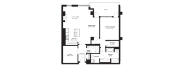 1 Bed 2 Bath with Den