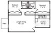 Two Bedroom Two Bath Flat