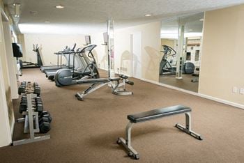 Fitness Center with state of the art equipment and free weights