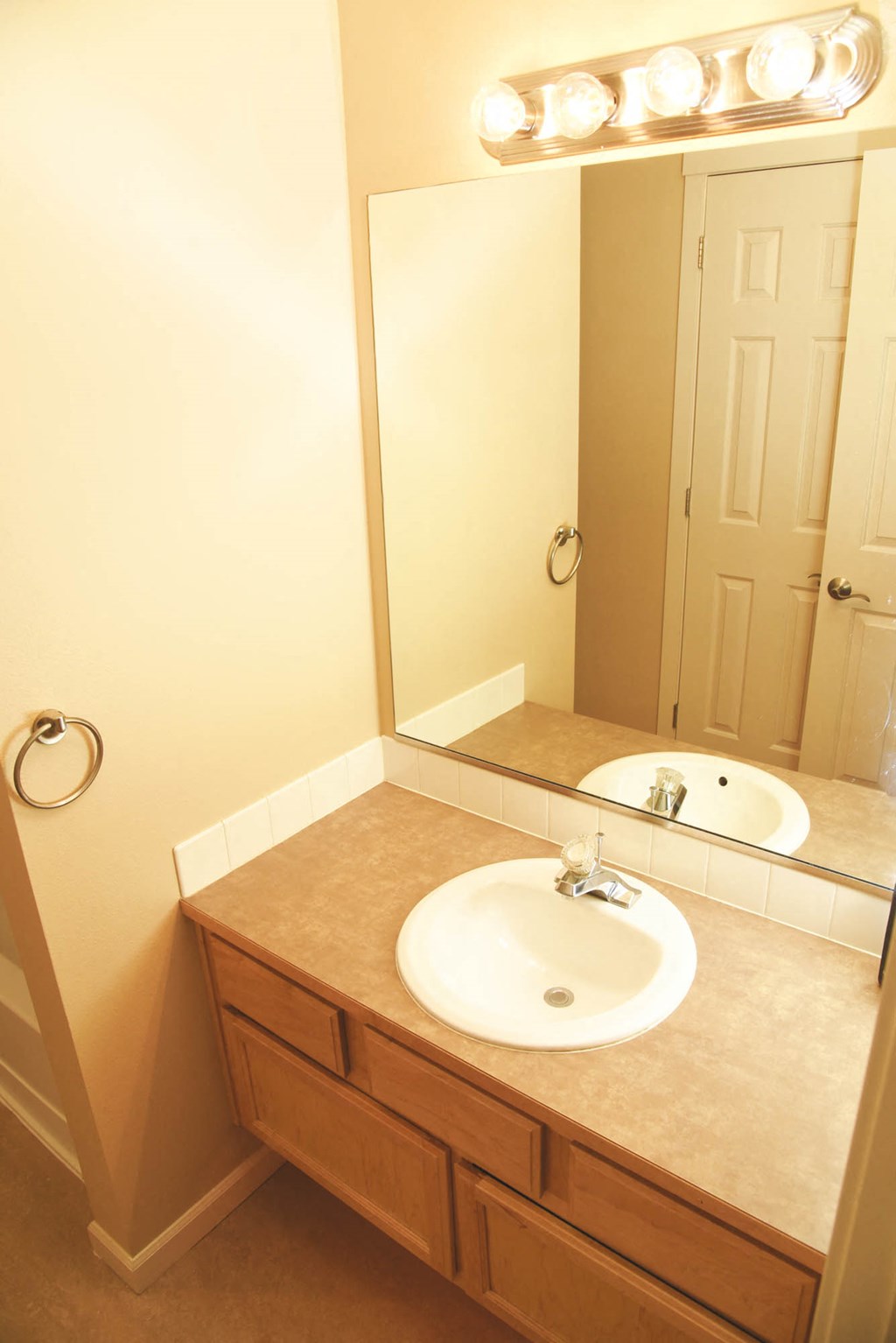 Bathroom With Vanity Lights at Artisan Apartments, Spokane, 99223