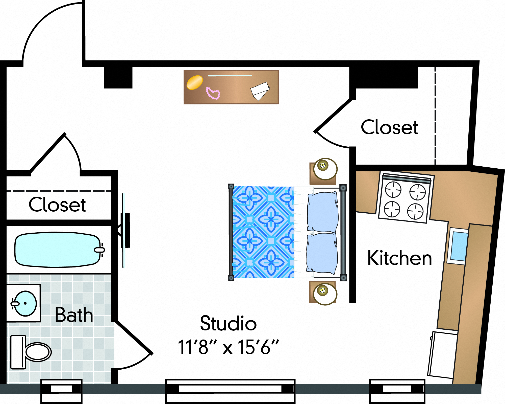 Renovated Studio 04 Tier