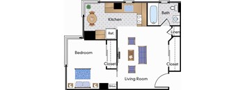 Renovated 1 Bedroom 10 Tier