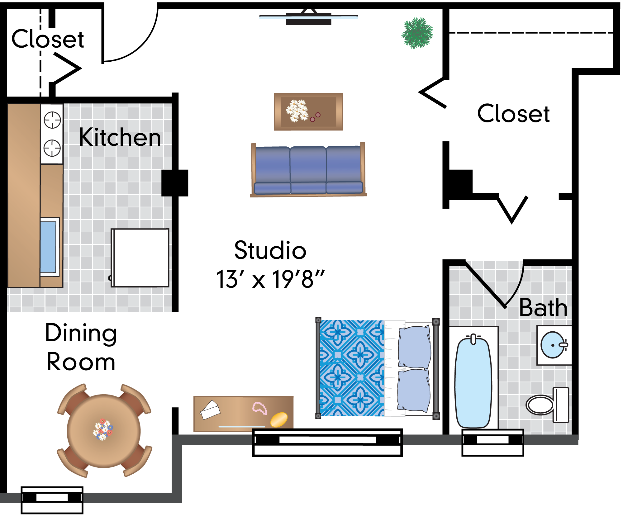 Renovated Studio - 06 Tier